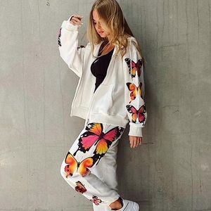 IAMGIA butterfly print on sleeves and back